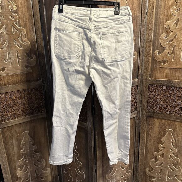 Anthropologie Pilcro and the Letterpress White High Rise Slim Jeans Sz 30 C14 - Picture 2 of 13